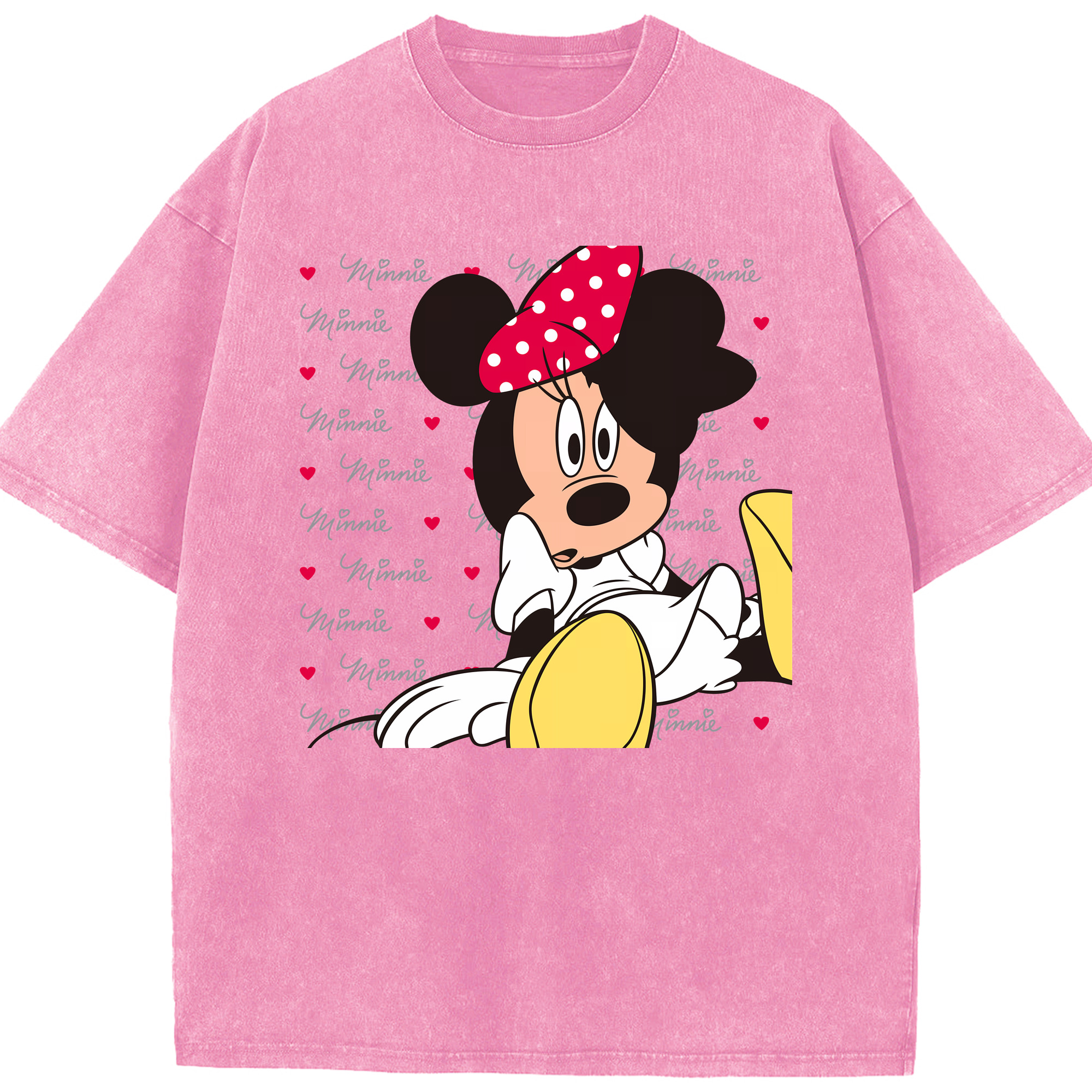 （画像用） ミッキーマウス Mickey Mouse 綿100% ヴィンテージ風 半袖Tシャツ（フロントプリント）